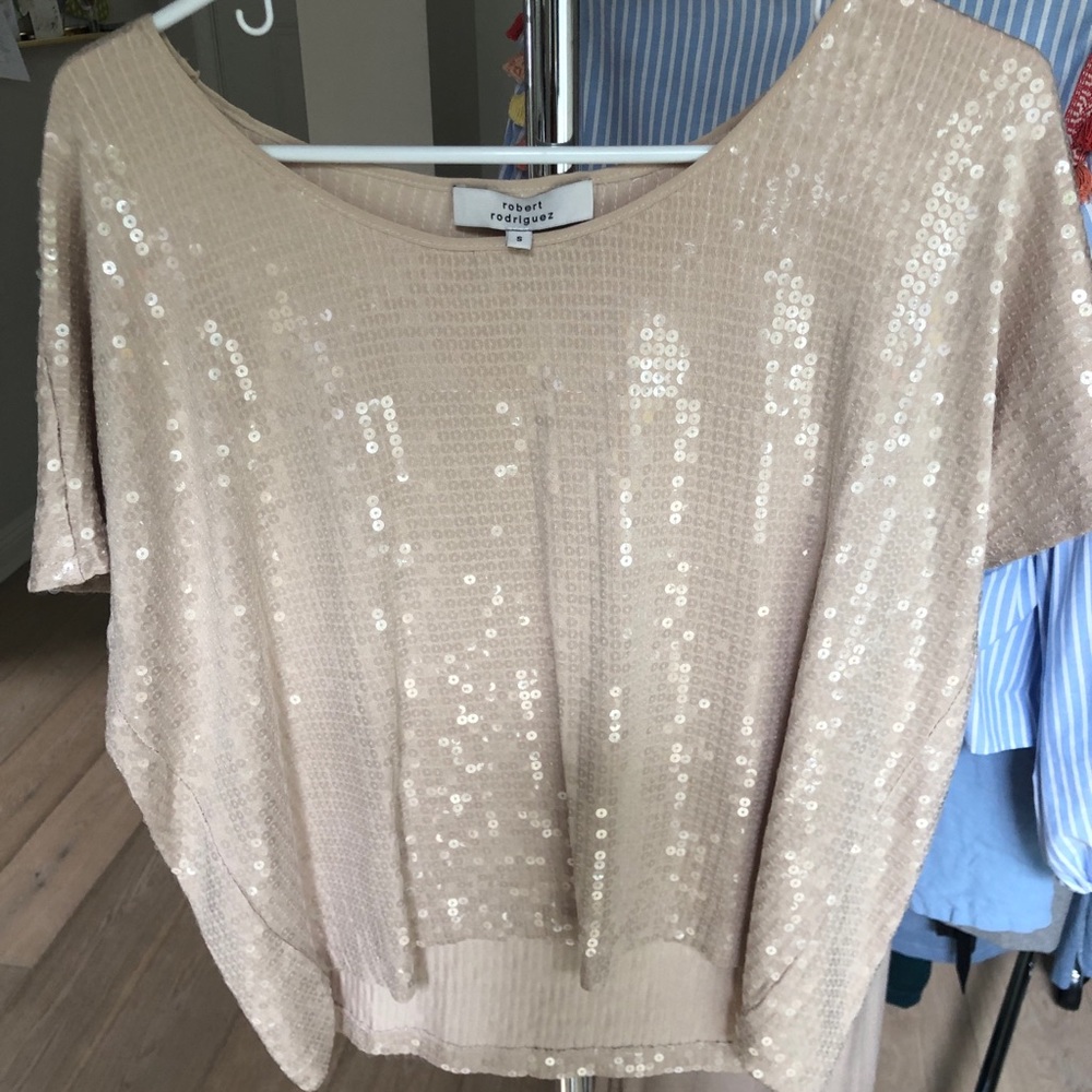 Robert Rodriguez Sequins Top - NWT